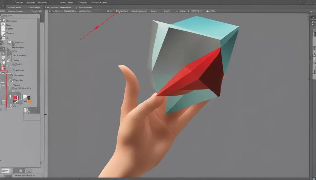Seleção de objeto em um quadro no InDesign
