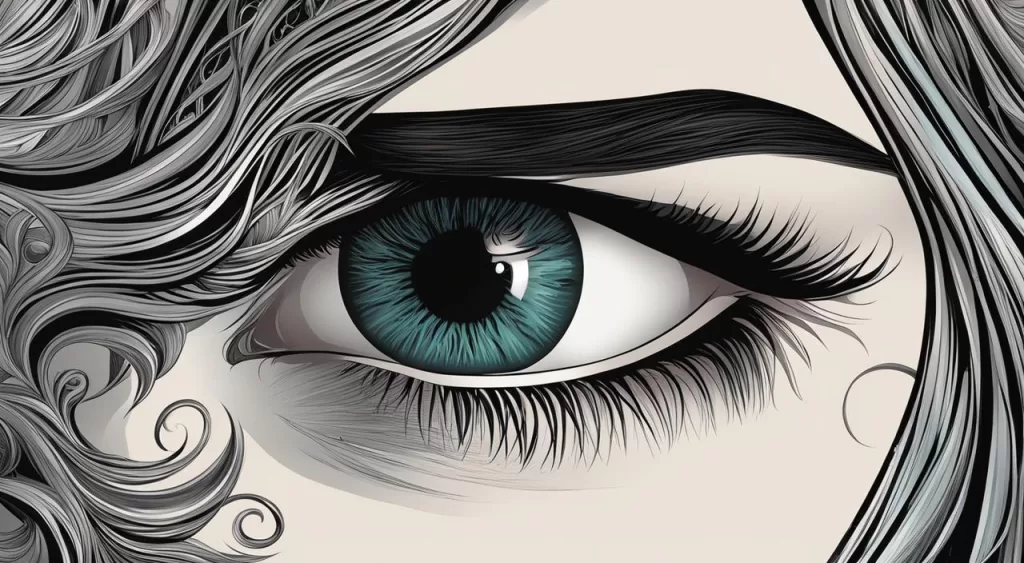 Desenho de Cabelos e Olhos