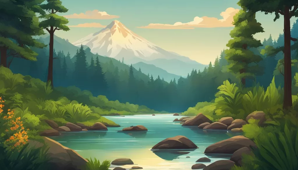 Exemplo de paisagem natural no Adobe Firefly Exemplo de paisagem natural no Adobe Firefly